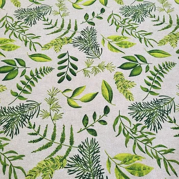 BYTEMA Dekorační látka KAPRADÍ ZELENÉ šíře 140cm