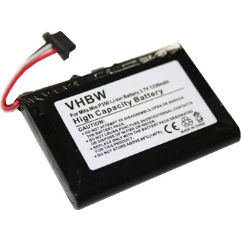 Příslušenství k chytrým hodinkám VHBW Baterie pro Falk N30 / N40 / N80 / N120, 1200 mAh