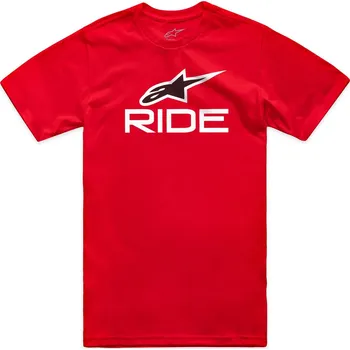 Pánské tričko ALPINESTARS triko RIDE 4.0 CSF TEE red/white/black - S