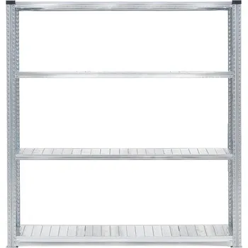 Dílenský regál Skladový regál TRANSFORM, 4 police, 1972x1500x800 mm