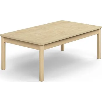 Psací stůl Stůl DECIBEL, 1400x800x530 mm, akustické linoleum, bříza/béžová