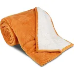 Prošívaná deka Ovečka 590g rezavá/bílá 150x200