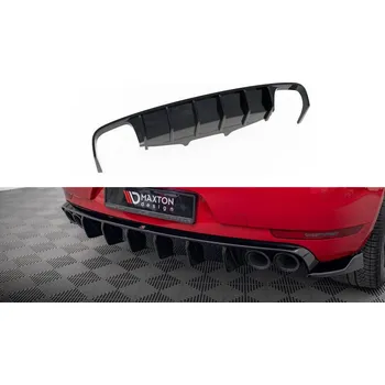 Auto-moto Zadní difuzor Porsche Macan GTS / Sport Design Mk1 Facelift černý lesklý plast