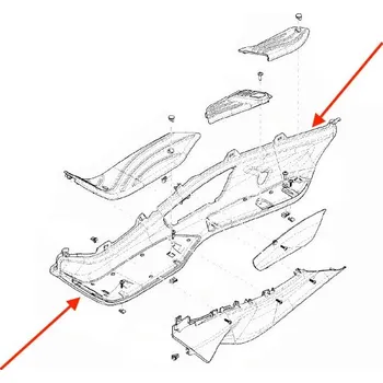 Piaggio Nášlap X10 - pravý 67345000H7