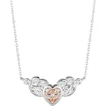 Stříbrný náhrdelník All I Love, srdce s kubickou zirkonií Preciosa 5273 61