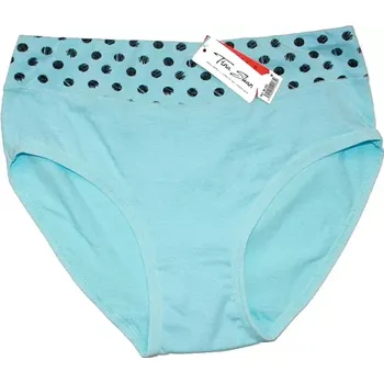 Dámské kalhotky vyšší do pasu azurové 183