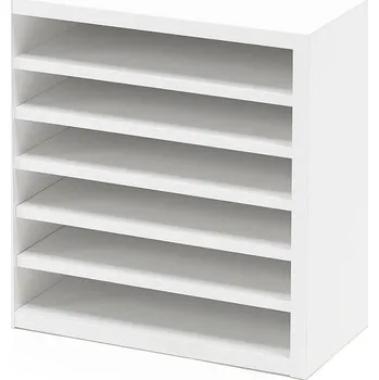 Archivační box Kancelářský odkladač FLEXUS/NOMAD, 6 přihrádek, 375x360x410 mm, bílý