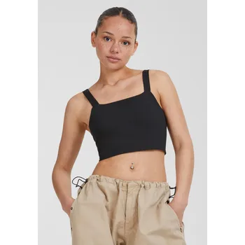 Dámský Cropped Top 2-balení černá/bílá Urban Classics černá 2543404