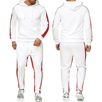 Pánská dvoudílná tepláková souprava Barva: Bílá, Velikost: 4XL