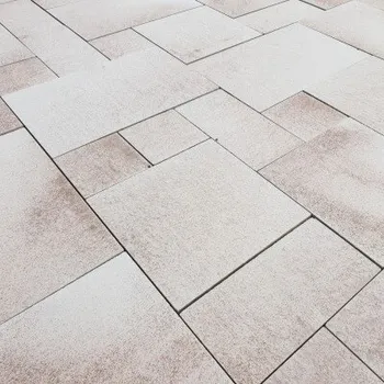 Dlažba Dlažba skladebná Presbeton Pianeta tl. 60 mm, hladká bílá/hnědá