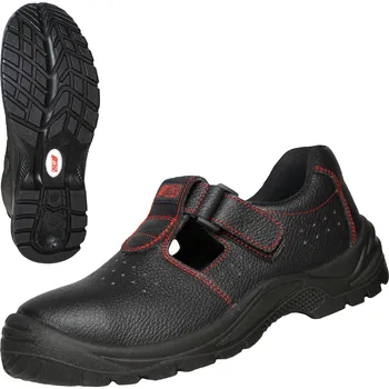 Pracovní obuv NITRAS BASIC STEP SA – Bezpečnostní sandály S1P, černé Velikost: 41