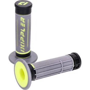 Osvětlení pro motocykl Doppler Gripy Doppler Grip 3D - šedo-černo-neonově žluté 49405