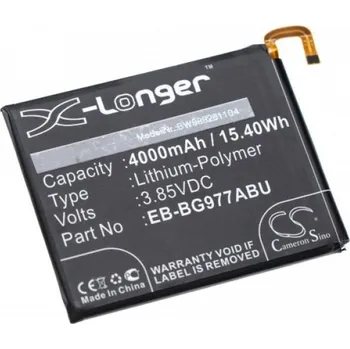 Baterie pro mobilní telefon VHBW Baterie pro Samsung Galaxy S10 5G / SM-G977, 4000 mAh