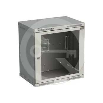 Rozvaděč Rozvaděč nástěnný SENSA 12U 400mm, dveře sklo, RAL 7035, SENSA-12U-64-11-G