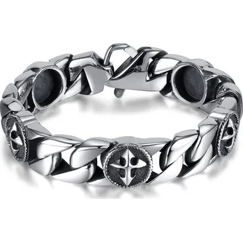 Náramek Náramek z chirurgické oceli Knights Templar Impress Jewelry 97k-cube