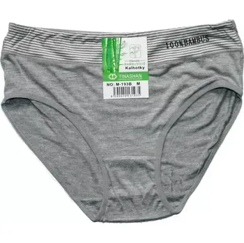 Dámské kalhotky do pasu 100 % bambus šedá 193