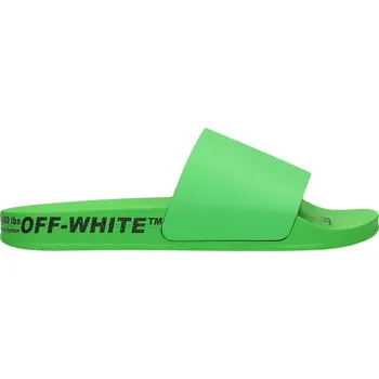 Pánské pantofle OFF-WHITE Industrial Belt Slides Green Velikost: 42
