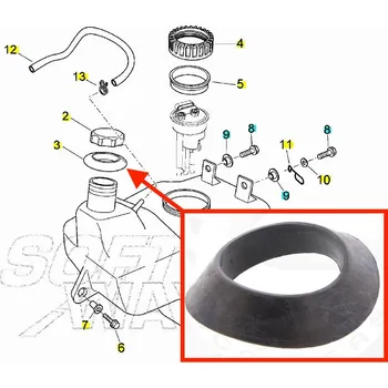 Piaggio Guma pod víčko nádrže AP8102605