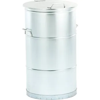 Odpadkový koš Nádoba na odpad LISTON, 115 l, galvanizovaná