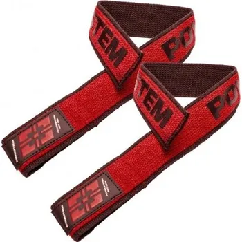 POWER SYSTEM TRHAČKY DOUBLE LIFTING STRAPS Barva: červená