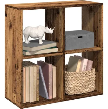 Obývací pokoj vidaXL Knihovna/dělící stěna 69,5x29x69,5 cm kompozit [858004] Barva: Staré dřevo