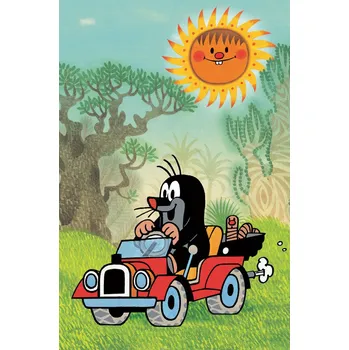 Puzzle DINO Puzzle Krtek - džíp 54 dílků