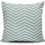 ASIR Povlak na polštář NKLF-128 modré a béžové šipky