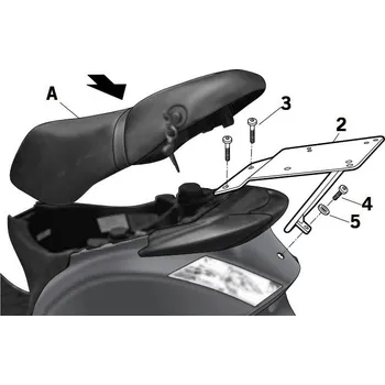 Zavazadlo na motocykl SHAD Nosič kufru SHAD ZIP 00/ 130.V0ZP59ST