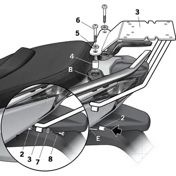 Motodoplněk SHAD Nosič kufru SHAD K-XCT 13/16 130.K0XC32ST