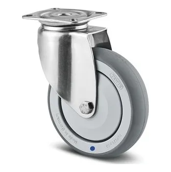 Pojezdové kolečko Agila TENTE Kolečko z nerezové oceli 125mm, otočné, plotýnka, 7470PJC125P50