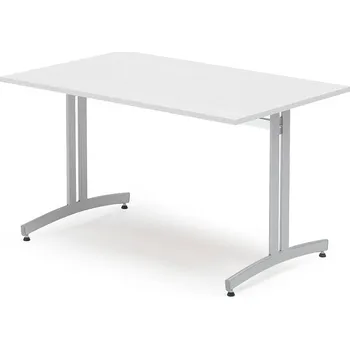 Jídelní stůl Stůl SANNA, 1200x800x720 mm, stříbrná/bílá