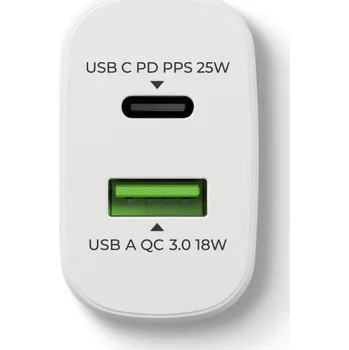 Prio Nabíječka / USB adaptér-A / USB-C, 25 W