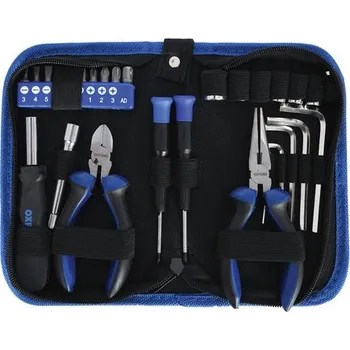 Dílna Oxford BIKER Tool Kit, cestovní sada nářadí 28-dílná (Praktický miniaturní set nářadí na cesty)