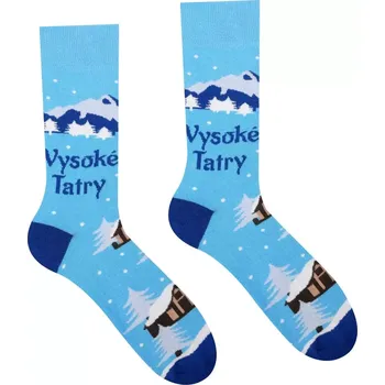 Pánské ponožky Veselé ponožky Vysoké Tatry - Tatranský květ, Střih Pánsky/UNISEX, Velikost 35-38