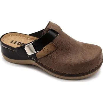 Dámská zdravotní obuv Leon Leons Belaflex - Hnědý květ Barva: Hnědá, Velikost: 39