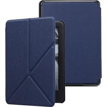 Pouzdro na čtečku elektronické knihy Origami Durable Lock OR58 - pouzdro pro Amazon Kindle 2019 / 2020, magnet, stojánek - tmavě modré + BONUSY