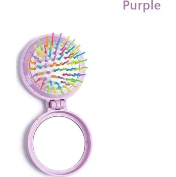 hřeben Cestovní hřeben se zrcátkem | skládací hřeben - Fialová