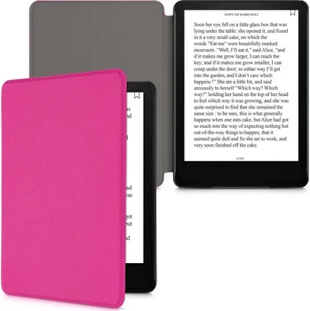 Pouzdro na čtečku elektronické knihy Pouzdro KW Mobile - Nylon Book - KW5626533 - pro Amazon Kindle Paperwhite 5 (2021) - tmavě růžové + BONUSY