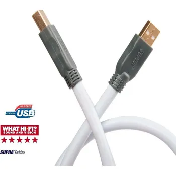 Audio kabel SUPRA USB 2.0 A-B - 4 m