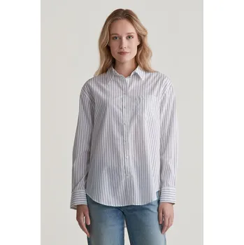 Dámská košile KOŠILE GANT REL STRIPED POPLIN SHIRT WHITE