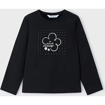 Mayoral DÍVČÍ TRIKO DLOUHÝ RUKÁV Mayoral 4004 smetanové barva: černá, Rozměr: 92