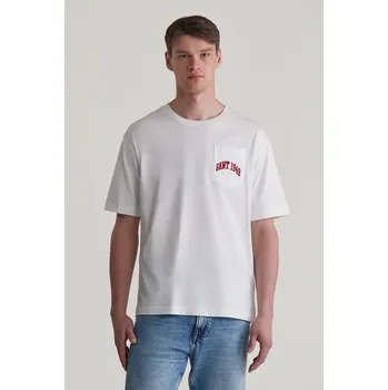 TRIČKO GANT POCKET GRAPHIC TSHIRT EGGSHELL