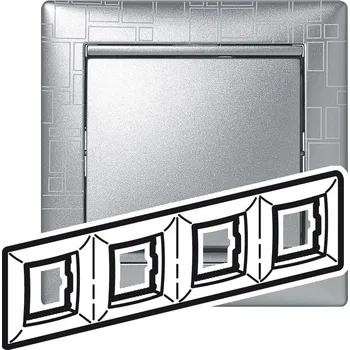 VA RÁMEČEK 4P HLINÍK GRAPH *770344 Legrand