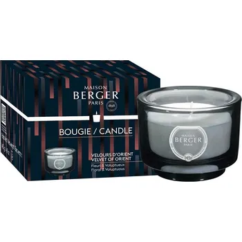 Svíčka Maison Berger Paris Svíčka Variation s vůní Samet z Orientu, 140 g, šedá 7809
