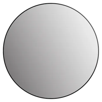 Zrcadlo Picasso Zrcadlo v rámu, ø 80 cm, černé 50506