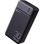 Powerbanka C-tech 30000mAh, Li-Pol, 20W, USB-C/USB-A/micro USB