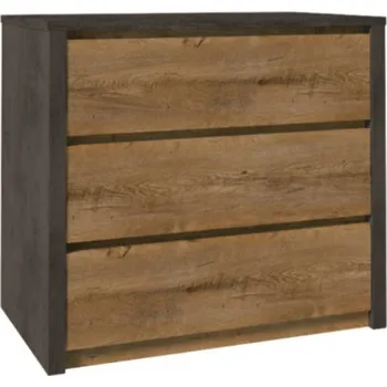Komoda Gala Komoda Montana K3S Vyber provedení: korpus: šedá + přední část: dub Lefkas tmavý