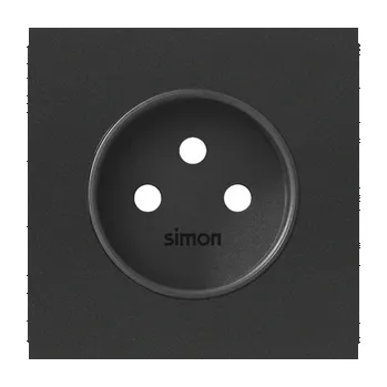 Elektrická zásuvka Simon 100 10000068-238 Kryt zásuvky 1 násobné černá matná
