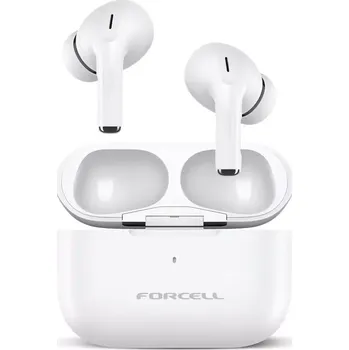 Sluchátka Forcell F-Audio bezdrátové bluetooth sluchátka TWS Master PRO Bílé