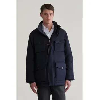 BUNDA GANT FLANNEL FIELD JACKET NIGHT BLUE